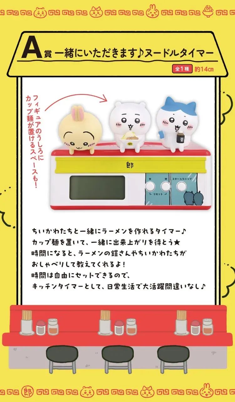 【一番賞】吉伊卡哇「一起吃拉麵」台灣開賣！獎品、通路、價格、時間 示意圖